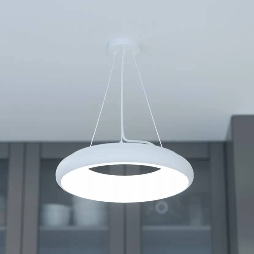 Slika proizvoda: LED LAMPA VISEĆA LEON OK 35W 4000K 3200lm  IP40 BELA GTV LED LD-LE35WB-NB